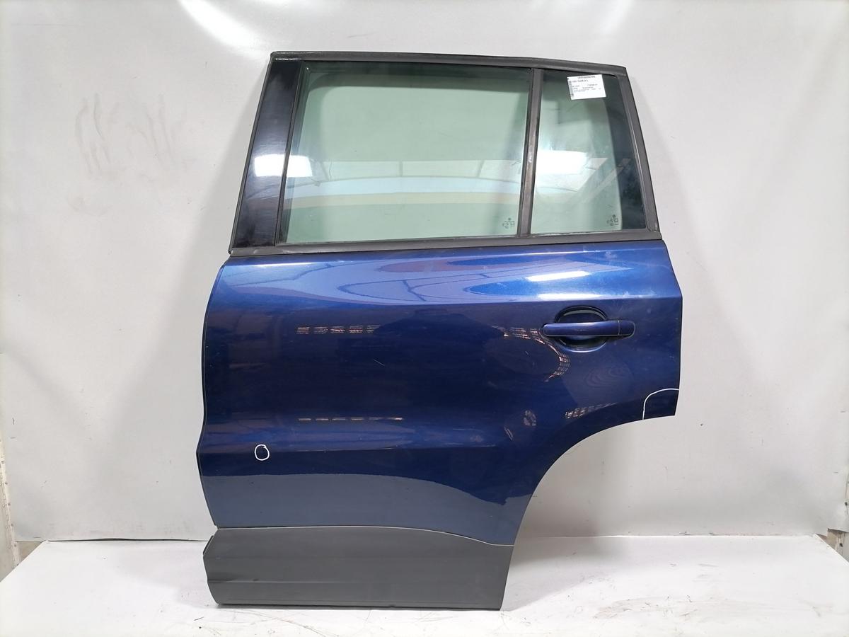 VW Tiguan 1 5N original T&uuml;r hinten links LD5Q Shadowblue Rohbau Bj.2009